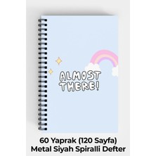 Anime Marketi Motive Söz Temalı A5 Spiralli Sert Kapak Defter 120 Yaprak