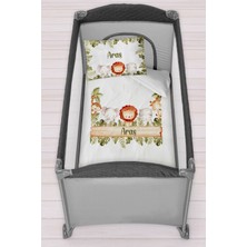 Homamia Isme Özel 75X120 Park Yatak Beşik Nevresim Takımı