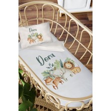 Homamia Isme Özel Anne Yanı 60X100 Beşik Uyku Nevresim Takımı