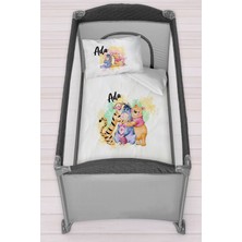 Homamia Isme Özel 75X120 Park Yatak Beşik Nevresim Takımı