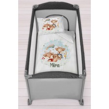 Homamia Isme Özel 75X120 Park Yatak Beşik Nevresim Takımı