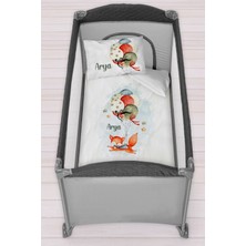 Homamia Isme Özel 75X120 Park Yatak Beşik Nevresim Takımı