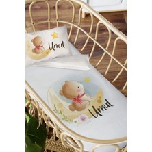 Homamia Isme Özel Anne Yanı 60X100 Beşik Uyku Nevresim Takımı