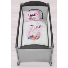 Homamia Isme Özel 75X120 Park Yatak Beşik Nevresim Takımı