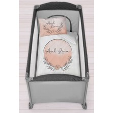 Homamia Isme Özel 75X120 Park Yatak Beşik Nevresim Takımı