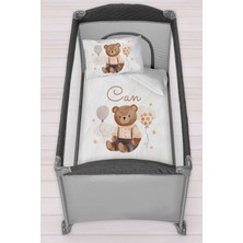 Homamia Isme Özel 75X120 Park Yatak Beşik Nevresim Takımı