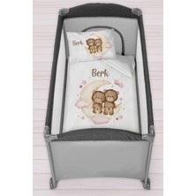 Homamia Isme Özel 75X120 Park Yatak Beşik Nevresim Takımı