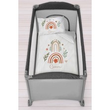 Homamia Isme Özel 75X120 Park Yatak Beşik Nevresim Takımı