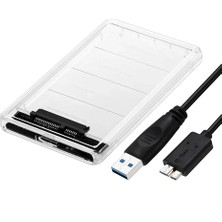 Hadron HDX1760 USB 3.0 Sata 2.5" Transparan Şeffaf Hardisk Kutusu