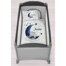 Homamia Isme Özel 75X120 Park Yatak Beşik Nevresim Takımı