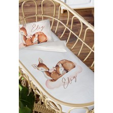 Homamia Isme Özel Anne Yanı 60X100 Beşik Uyku Nevresim Takımı