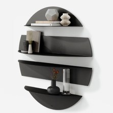 Solis Duvar Rafları Siyah Renk