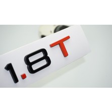 Dk Tuning 1.8 T Bagaj Siyah Kırmızı 3m Yazı Logo Audi Ile Uyumlu