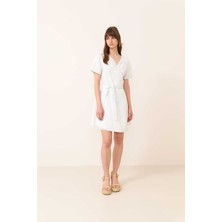 ROMAN Kruvaze Detaylı Mini Elbise Standart Renk Y2411015_089