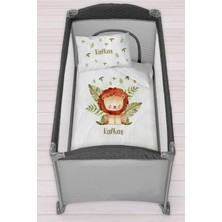 Homamia Isme Özel 75X120 Park Yatak Beşik Nevresim Takımı