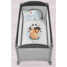 Homamia Isme Özel 75X120 Park Yatak Beşik Nevresim Takımı