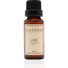 Capeso Lime-Yeşil Limon Esansiyel Uçucu Yağ Saf Yoğun Koku Buhurdanlık Difüzör Esansı 20 ml