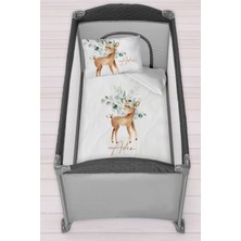 Homamia Isme Özel 75X120 Park Yatak Beşik Nevresim Takımı