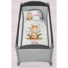 Homamia Isme Özel 75X120 Park Yatak Beşik Nevresim Takımı