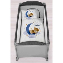 Homamia Isme Özel 75X120 Park Yatak Beşik Nevresim Takımı