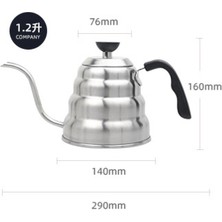 Xinhang Damla Kahve Su Isıtıcısı Paslanmaz Çelik Tencere Termometre Pot ile Gooseneck Coffee Tencere Uzun Ağız Kahve Çaydanlık Mutfak Kahve Makinesi | Kahve Tencereler (Yurt Dışından)