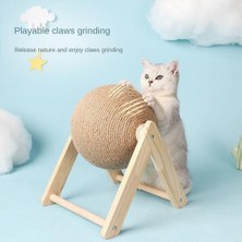 Xinhang Ahşap Kedi Scratch Ball Taşlama Pençe Sisal Halat Dayanıklı Kedi Tırlanma Gönderi Malzemeleri (Yurt Dışından)