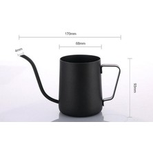 Xinhang 350 ml Paslanmaz Çelik Kahve Makinesi Dökülme Cezve Uzun Dar 4mm ile Cezve Asılı Kulak Kahve Su Isıtıcısı | Tencere Asılı | Potalar Paslanmaz Steelpot Mini (Yurt Dışından)