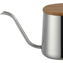 Xinhang 350ML Espresso Maker Cezve Ahşap Kapaklı El Yapımı, Ince Ağız Sürahi Süt Suyu | Sürahi (Yurt Dışından)