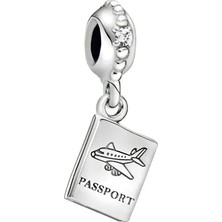 Nur Silver Sallantılı Pasaport Gümüş Charm NUR-BL01286