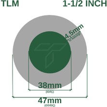 Çelik Termo Alçak Basınçlı Su Hortumu 50 Metre 1 1/2 Inch Iç Çap: 38 mm