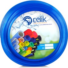 Çelik Pvc Silikonlu Naturel Su Hortumu Mavi Renk  1/2 (12.5 Mm) 25 Metre 2,5 kg