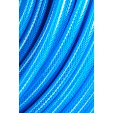 Çelik Pvc Şeffaf Örgülü Hortum Mavi Renk 3/4 ( İç Çap 19 mm) 100 Metre