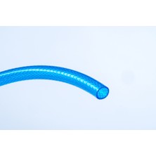 Çelik Pvc Şeffaf Örgülü Hortum Mavi Renk 3/4 ( İç Çap 19 mm) 100 Metre