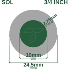 Çelik Süper Su Hortumu 3/4 (İç Çap : 19 mm) 100 Metre 27 kg