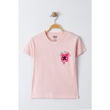 Göksin 3-7 Yaş Baskılı Çocuk T-Shirt Pembe - 624065.1576.