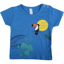 Bebelop Papağan Kuş Baskılı Pamuklu T-Shirt