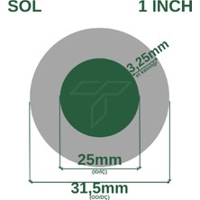 Çelik Süper Su Hortumu 1" (Iç Çap : 25  Mm) 50 Metre