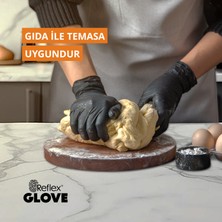 Reflex Flex Eldiven Tek Kullanımlık Pudrasız Siyah L - XL Beden Eldiven 4 x 100'lü