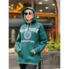 Multi Polo Baskılı Kapşonlu Sweatshirt