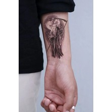 Tattoo Gerçekci Geçici Azrail Minimal Dövme Tattoo T-170