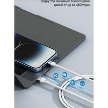 Bwoo Iphone Uyumlu Şarj Aleti Kablosu 1m Lightning USB Kablosu