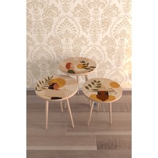 Hediyeler Kapında Women Desenli Zigon Sehpa