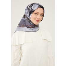 Levidor Soft Pamuk Eşarp - 90035-01 Siyah Gri