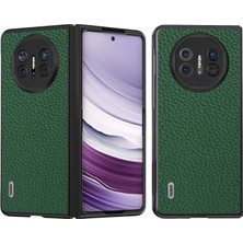 Xshine Huawei Mate X5 Telefon Kılıfı Litchi Doku Inek Deri Arka Kapak (Yurt Dışından)