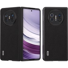 Xshine Huawei Mate X5 Telefon Kılıfı Litchi Doku Inek Deri Arka Kapak (Yurt Dışından)