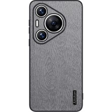 Xshine Huawei Pura 70 Pro / 70 Pro+ Ahşap Dokulu Pu Deri+Pc+Tpu Telefon Kapağı (Yurt Dışından)