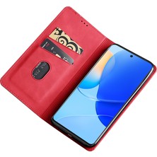 Xshine Huawei Nova 12I 4g Anti-Drop Standlı Kart Tutucu Pu Deri Telefon Kapağı (Yurt Dışından)