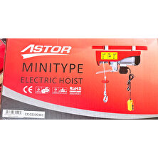 Astor 125-250 Elektrikli Mini Vinç Bakır Sargı