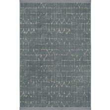 Cool Halı Berry 8206 Antrasit Halı Oturma Odası Halısı Kaymaz Taban Halı Kesme Halı Yolluk Ince Halı Kilim