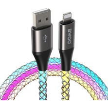 Mi7a LED Işıklı Hızlı Şarj Özellikli USB Lighting Kablo